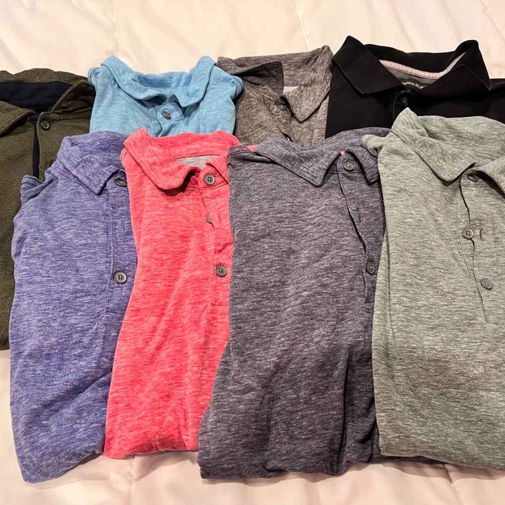 Lot of mens Banana Republic tshirt polos